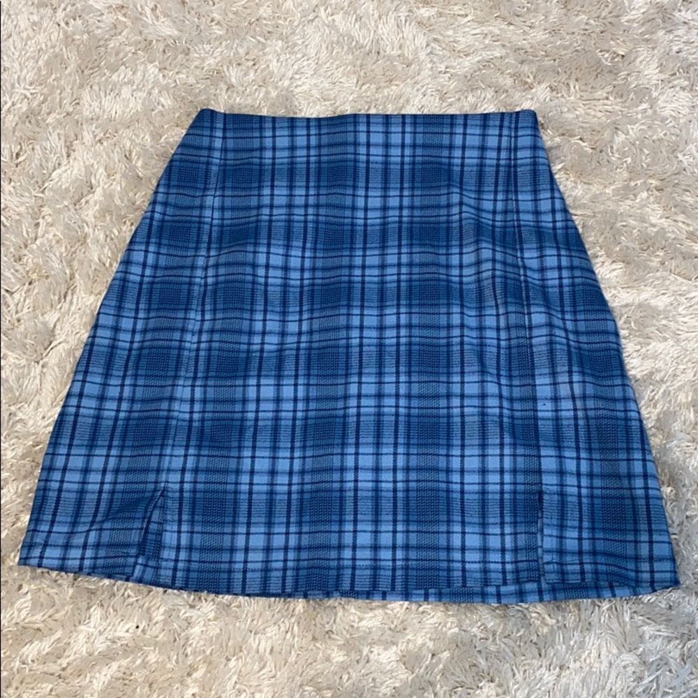 blue john galt/brandy melville skirt